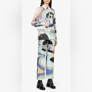 House of Sunny UFO print Nice to Meet You Pants and blouse set